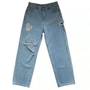 SHEIN- Distressed Boyfriend Jeans - Size Large